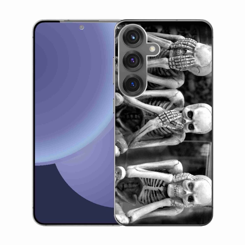 Gélový kryt mmCase na Samsung Galaxy S25 - kostlivci