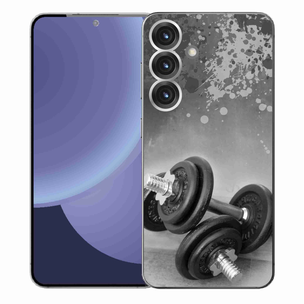 Gélový kryt mmCase na Samsung Galaxy S25+ - činky 1