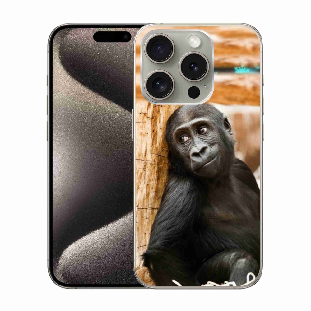 Gélový kryt mmCase na iPhone 15 Pro - gorila