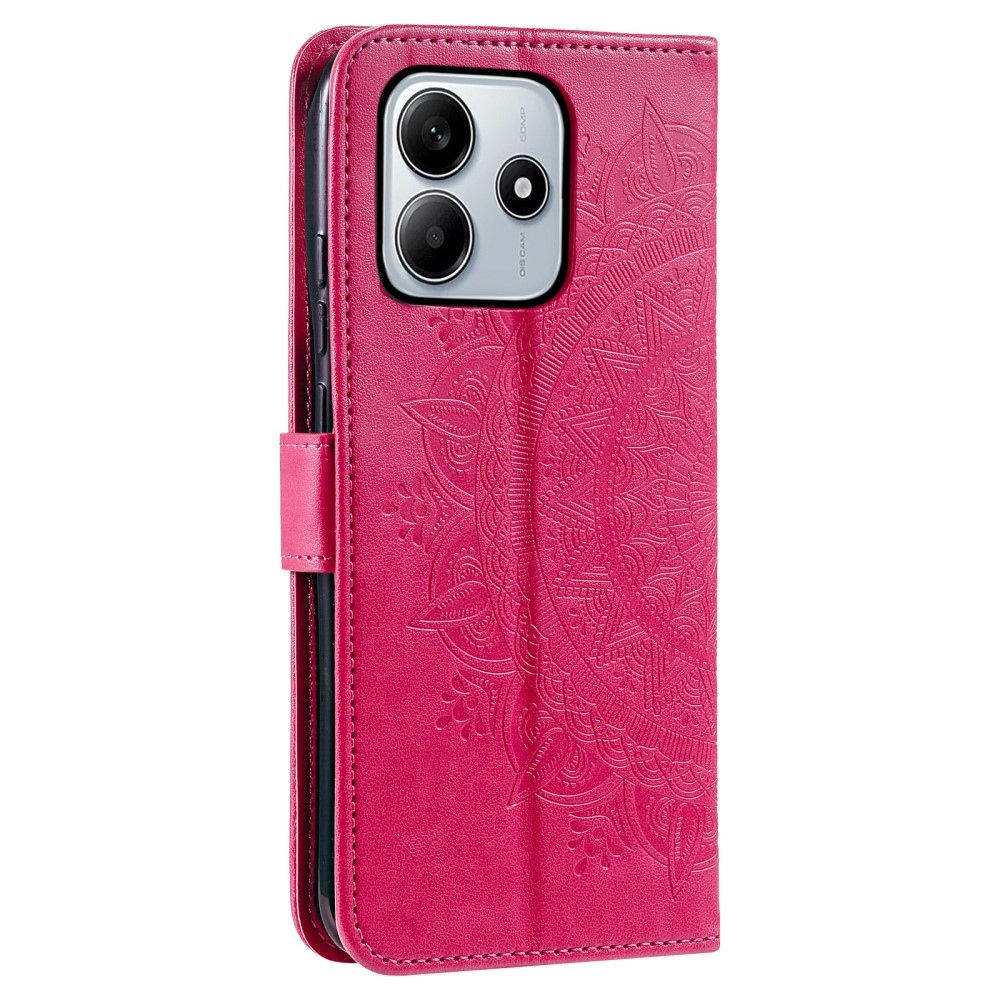 Mandala knižkové púzdro na Xiaomi Redmi Note 14 - rose