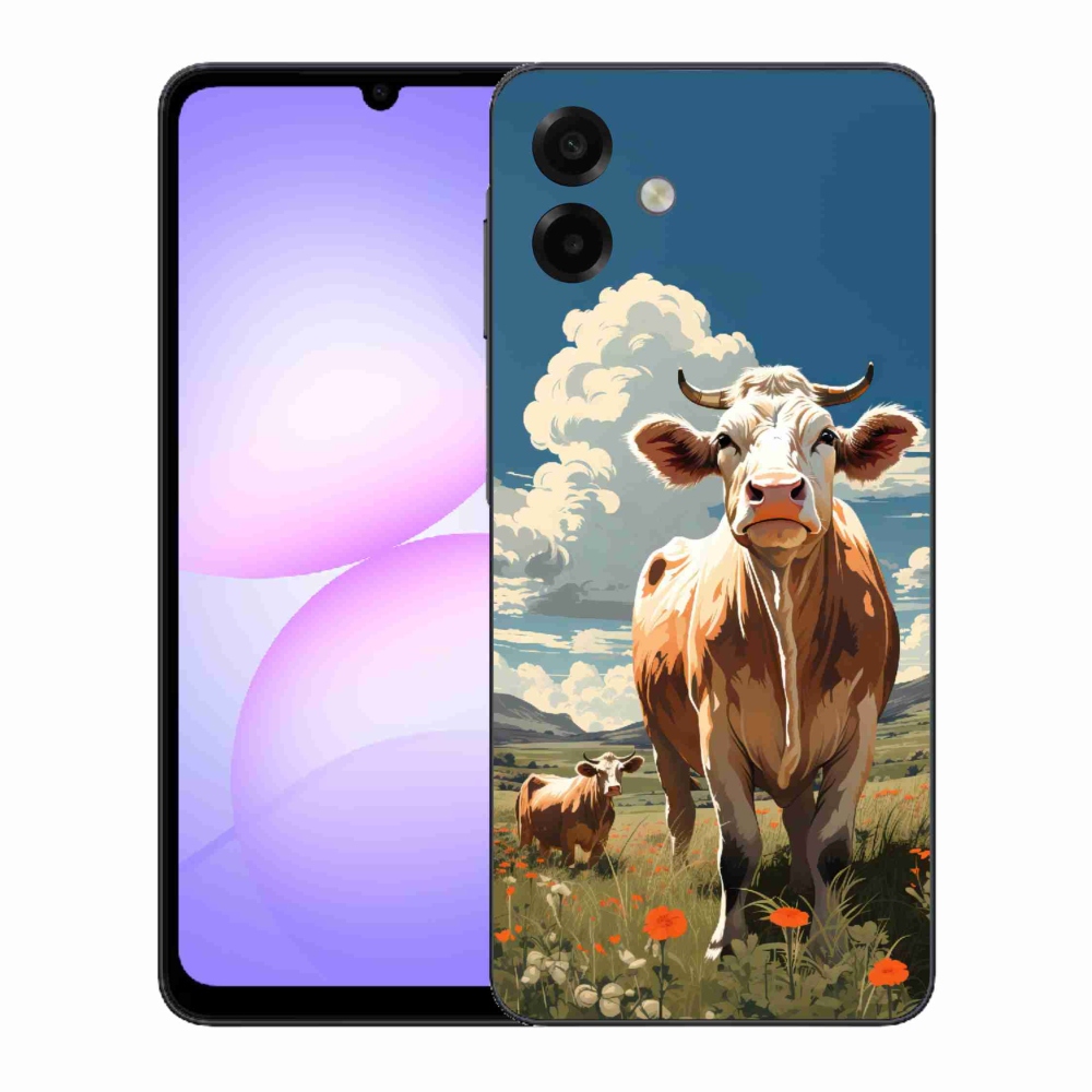 Gélový kryt mmCase na Samsung Galaxy A07 4G - kravy na lúke