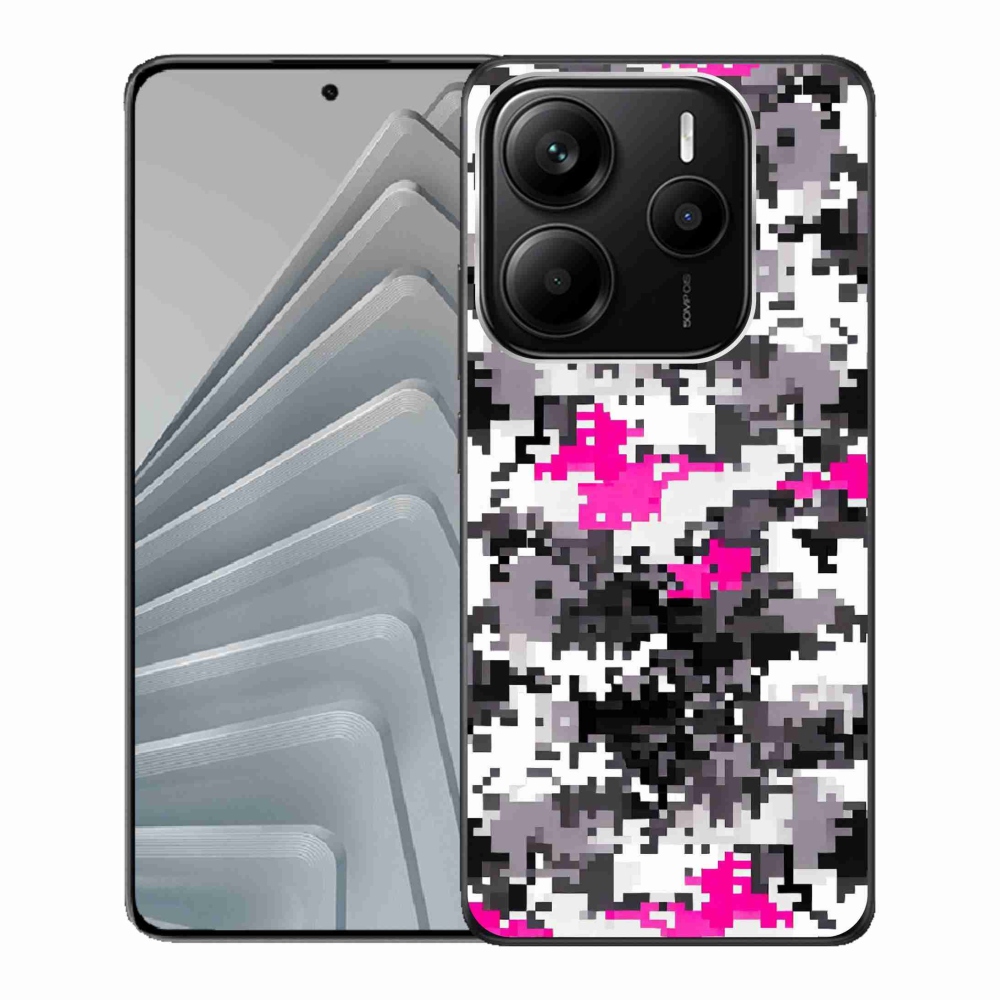 Gélový kryt mmCase na Xiaomi Redmi Note 14 5G - maskáčový vzor 4