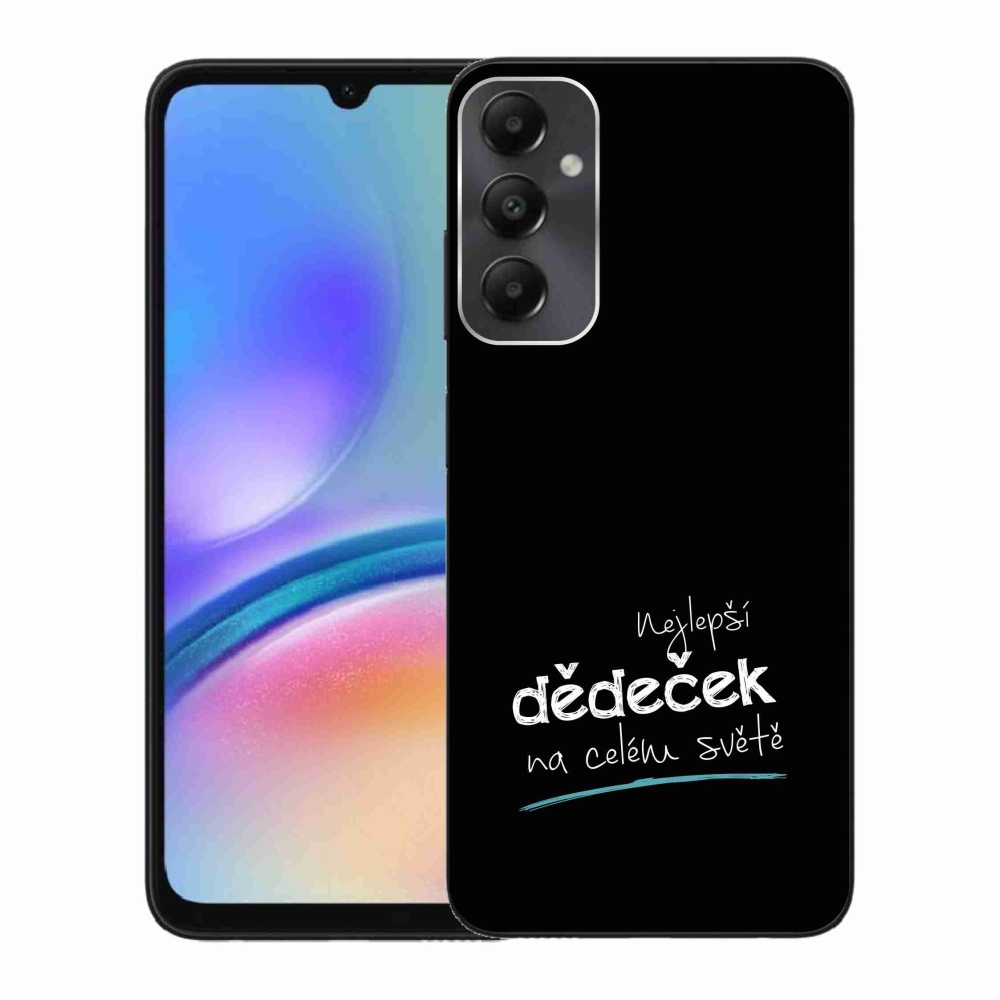 Gélový kryt mmCase na Samsung Galaxy A05s - najlepší dedko 3 čierne pozadie