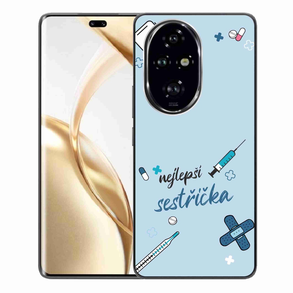Gélový kryt mmCase na Honor 200 Pro 5G - najlepšia sestrička modré pozadie
