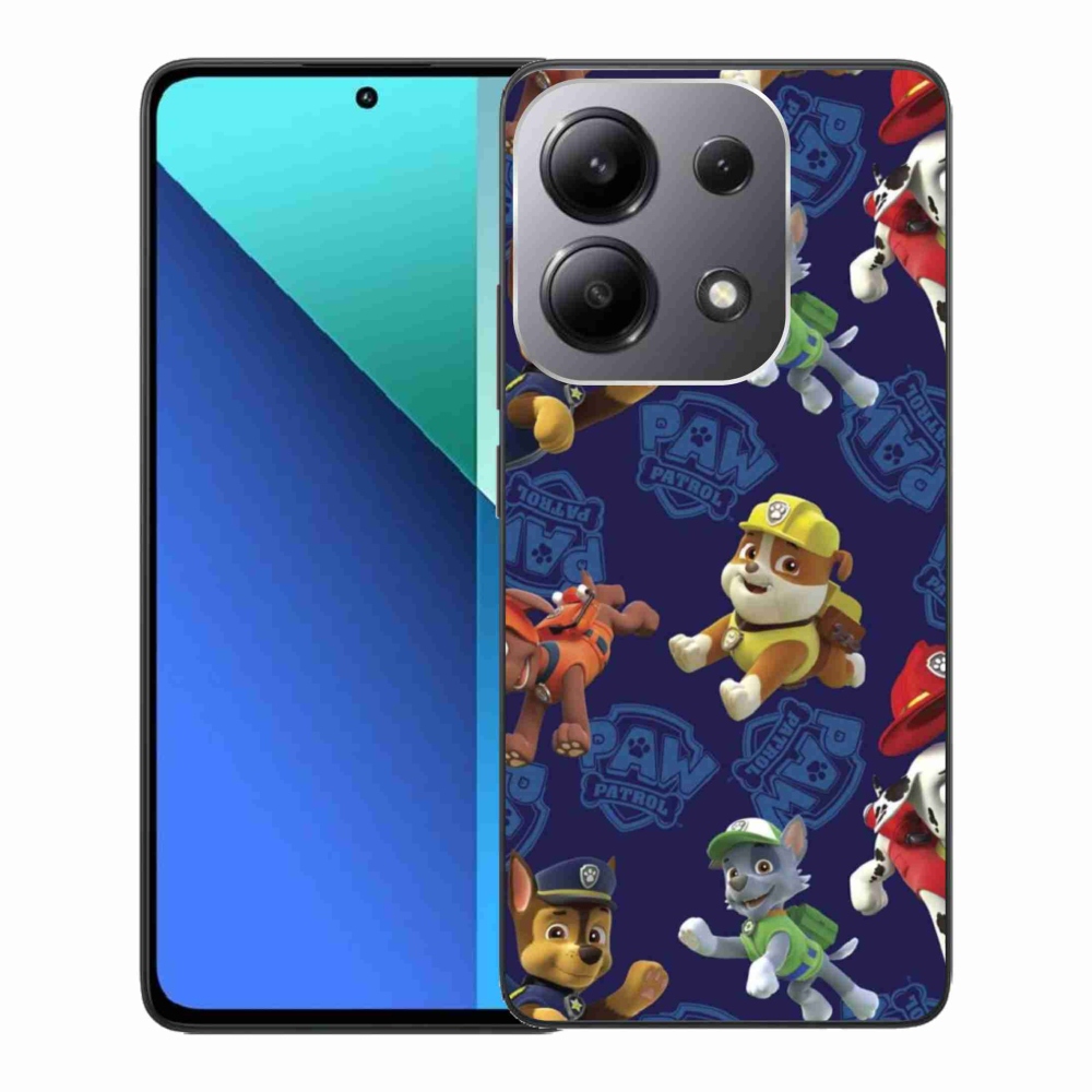 Gélový kryt mmCase na Xiaomi Redmi Note 13 - labková patrola 1