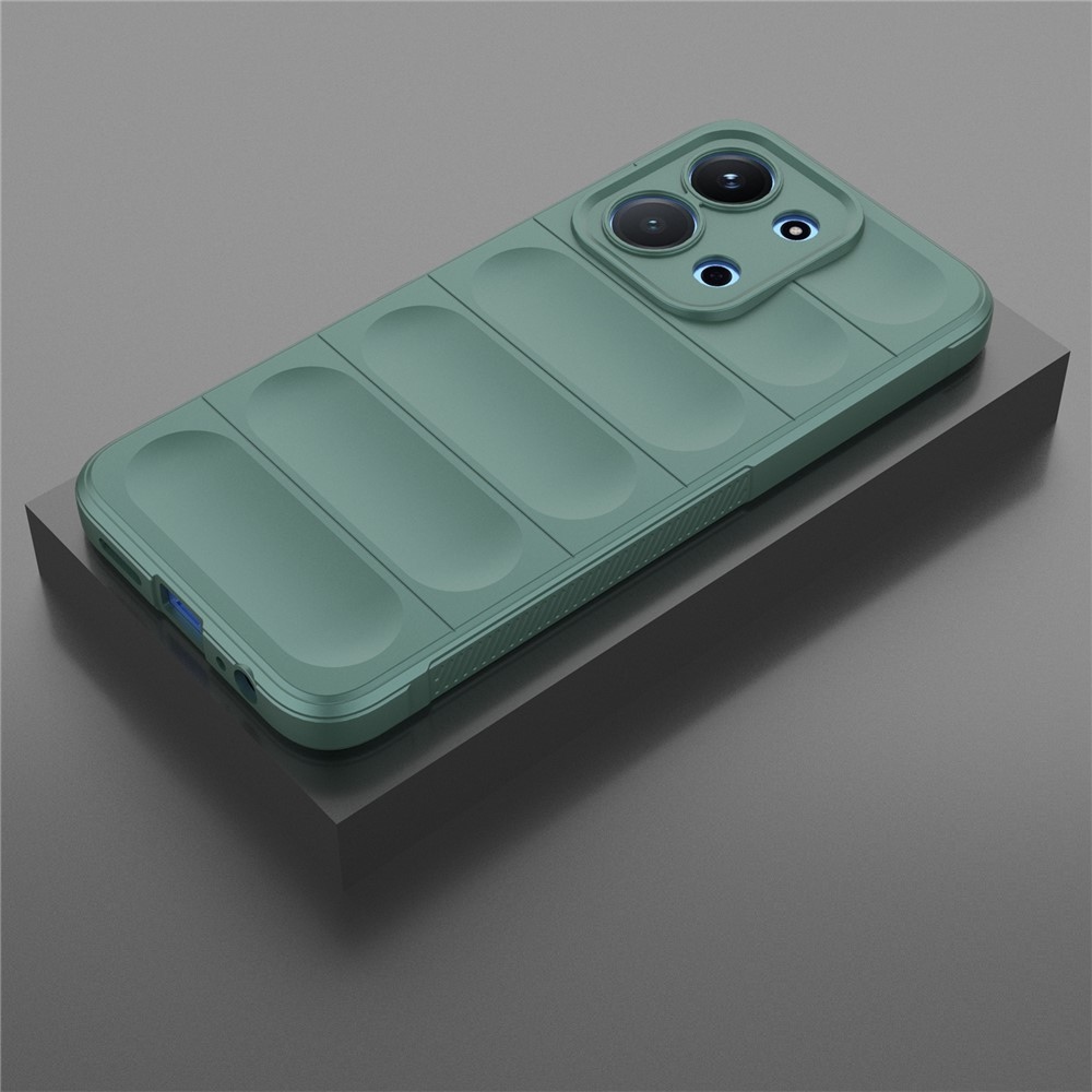 Rugg odolný gélový obal na Xiaomi Redmi 15C 4G (171mm)/Poco C85 4G (171mm) - zelený