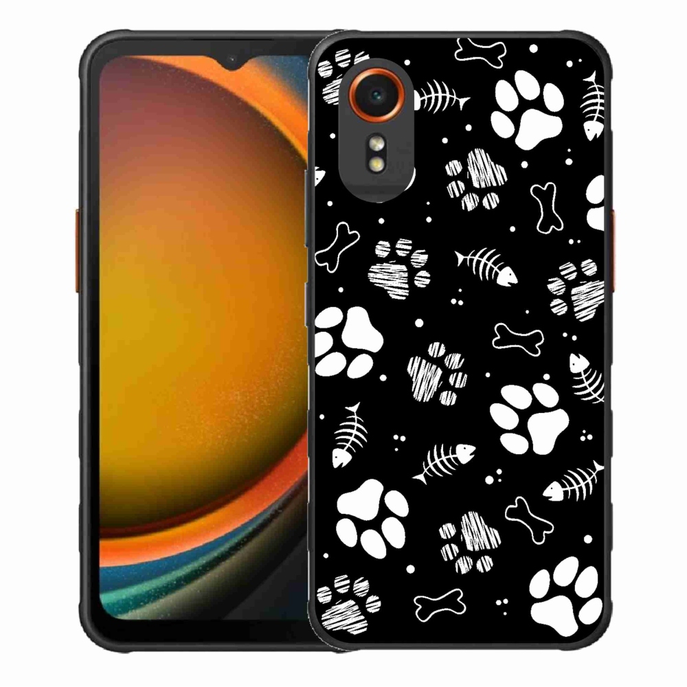 Gélový kryt mmCase na Samsung Galaxy Xcover 7 - psie labky