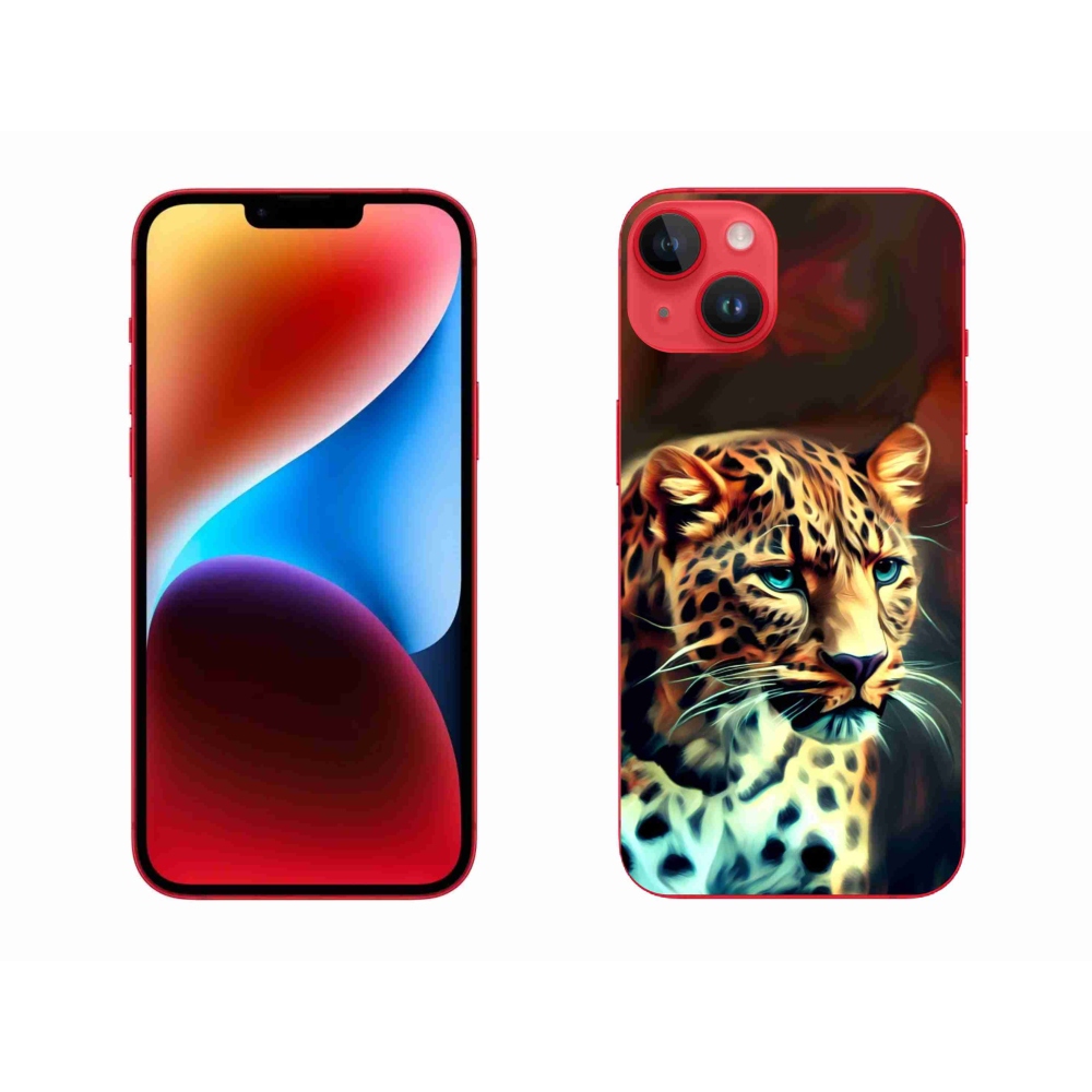 Gélový kryt mmCase na iPhone 14 Plus - leopard