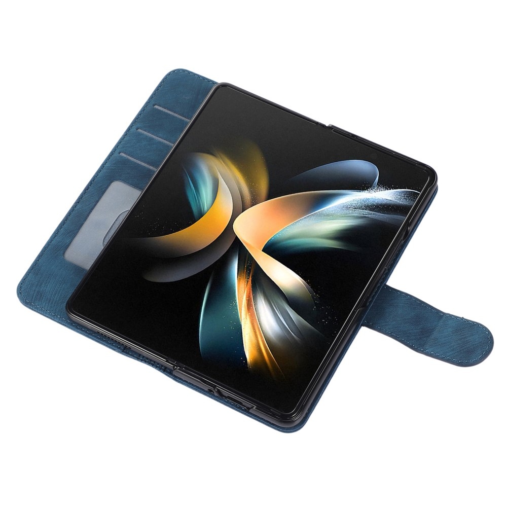 Wallet knižkové púzdro na Samsung Galaxy Z Fold5 5G - modré