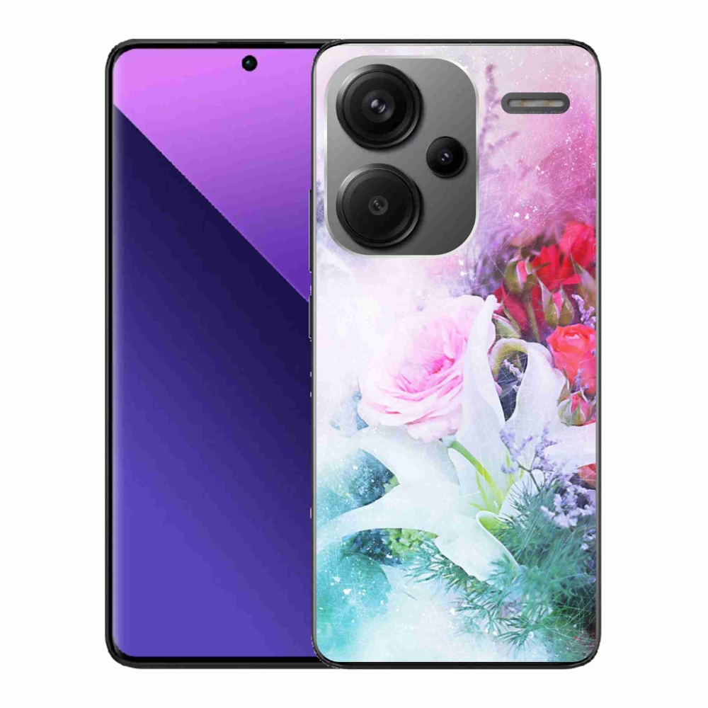 Gélový kryt mmCase na Xiaomi Redmi Note 13 Pro+ 5G - kvety 4