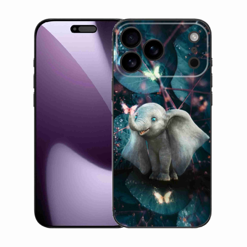 Gélový kryt mmCase na iPhone 17 Pro Max - roztomilý slon
