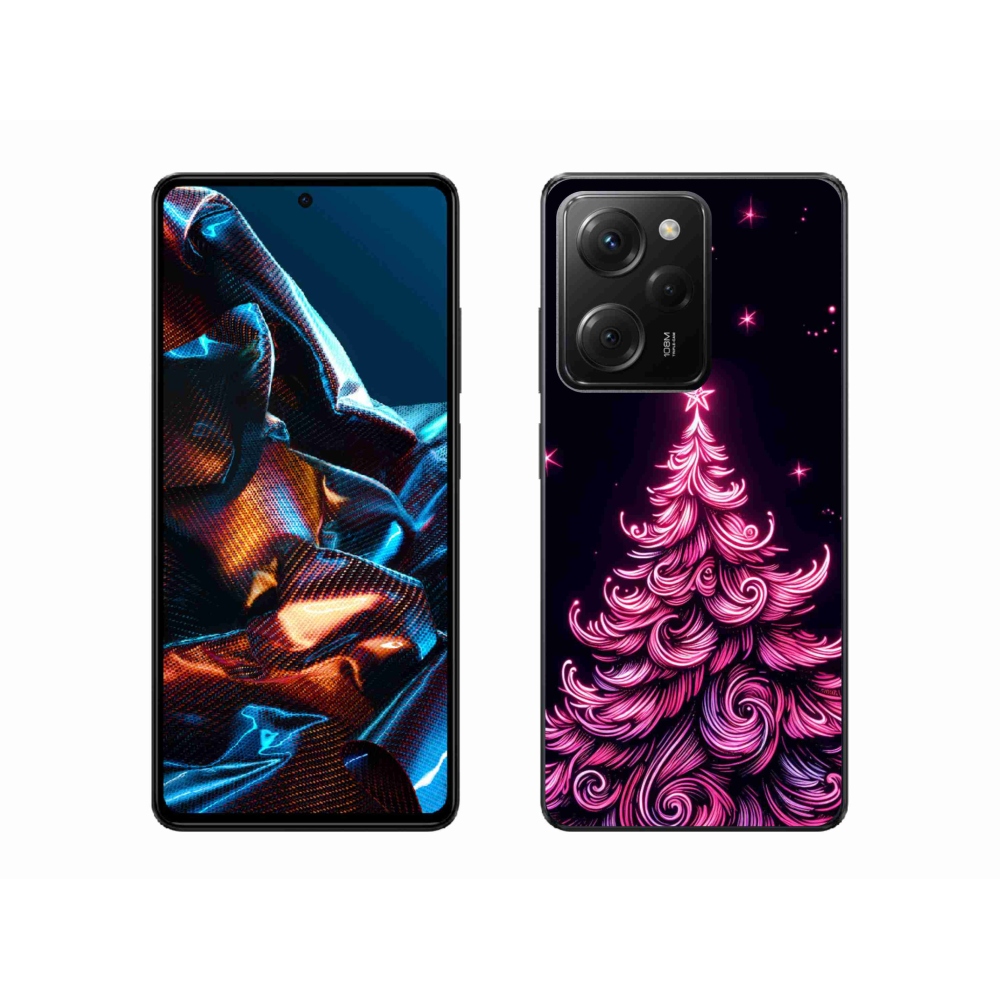 Gélový kryt mmCase na Xiaomi Poco X5 Pro 5G - neónový vianočný stromček 2