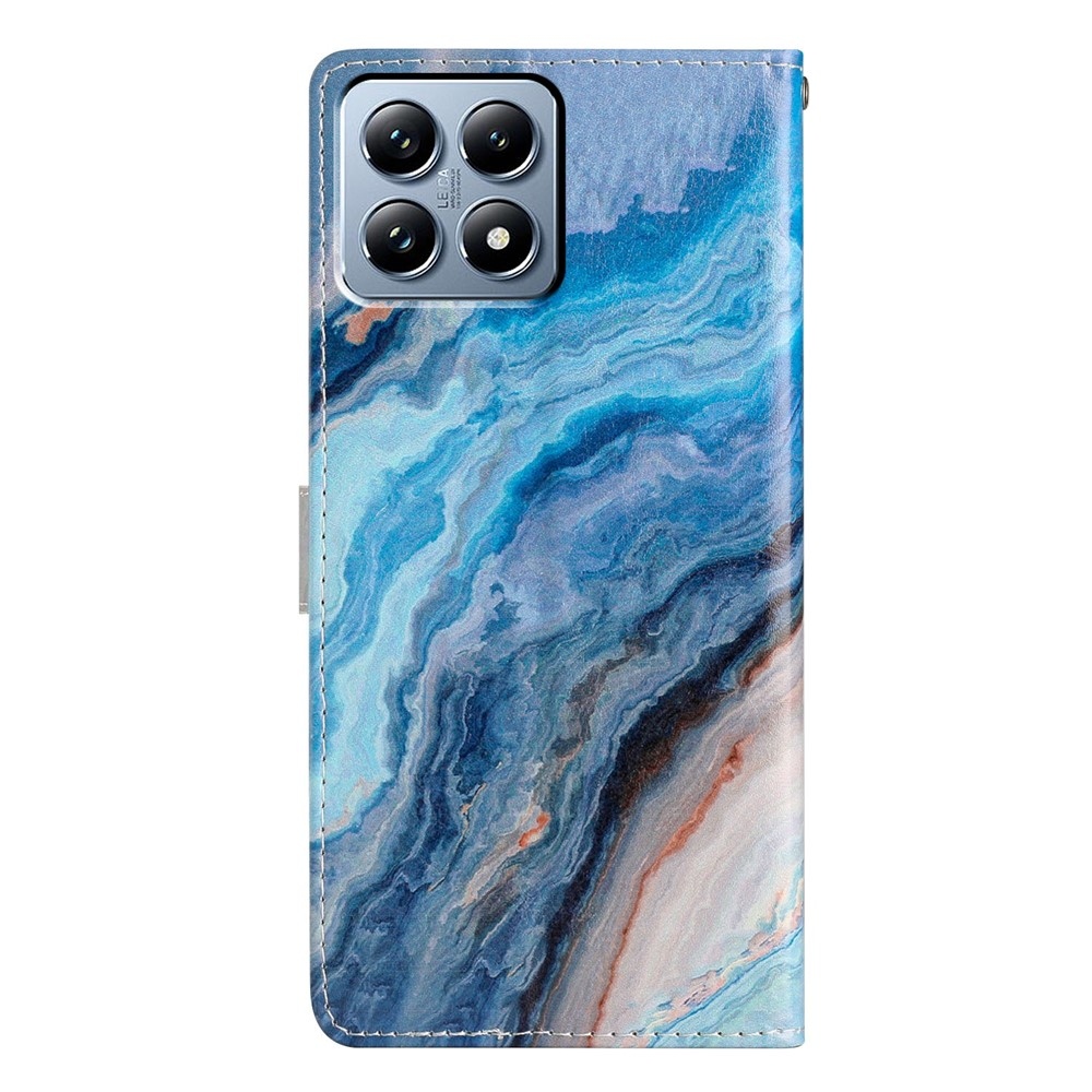 Unique knižkové púzdro na Xiaomi 15T - modrý mramor