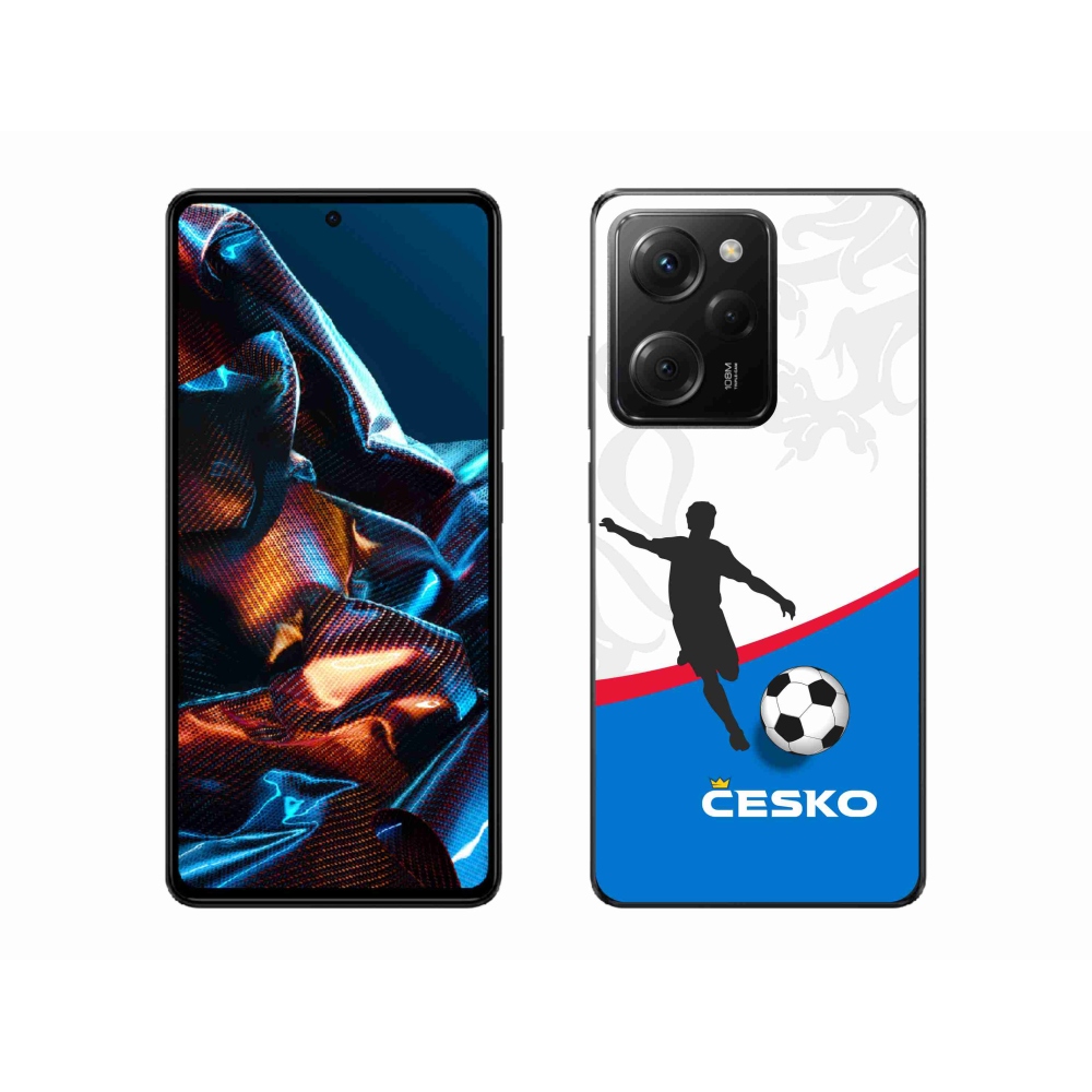 Gélový kryt mmCase na Xiaomi Poco X5 Pro 5G - futbal Česko 1