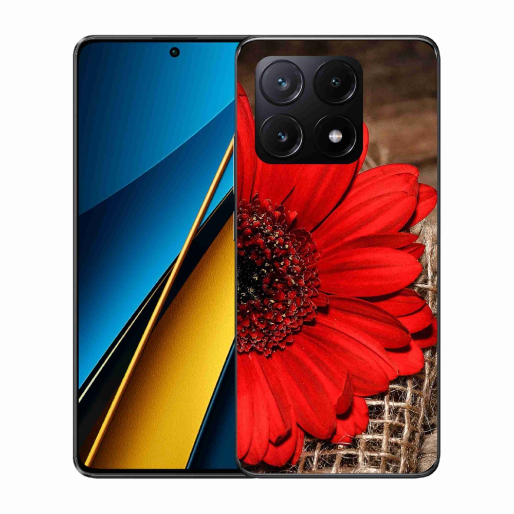 Gélový kryt mmCase na Xiaomi Poco X6 Pro 5G - gerbera