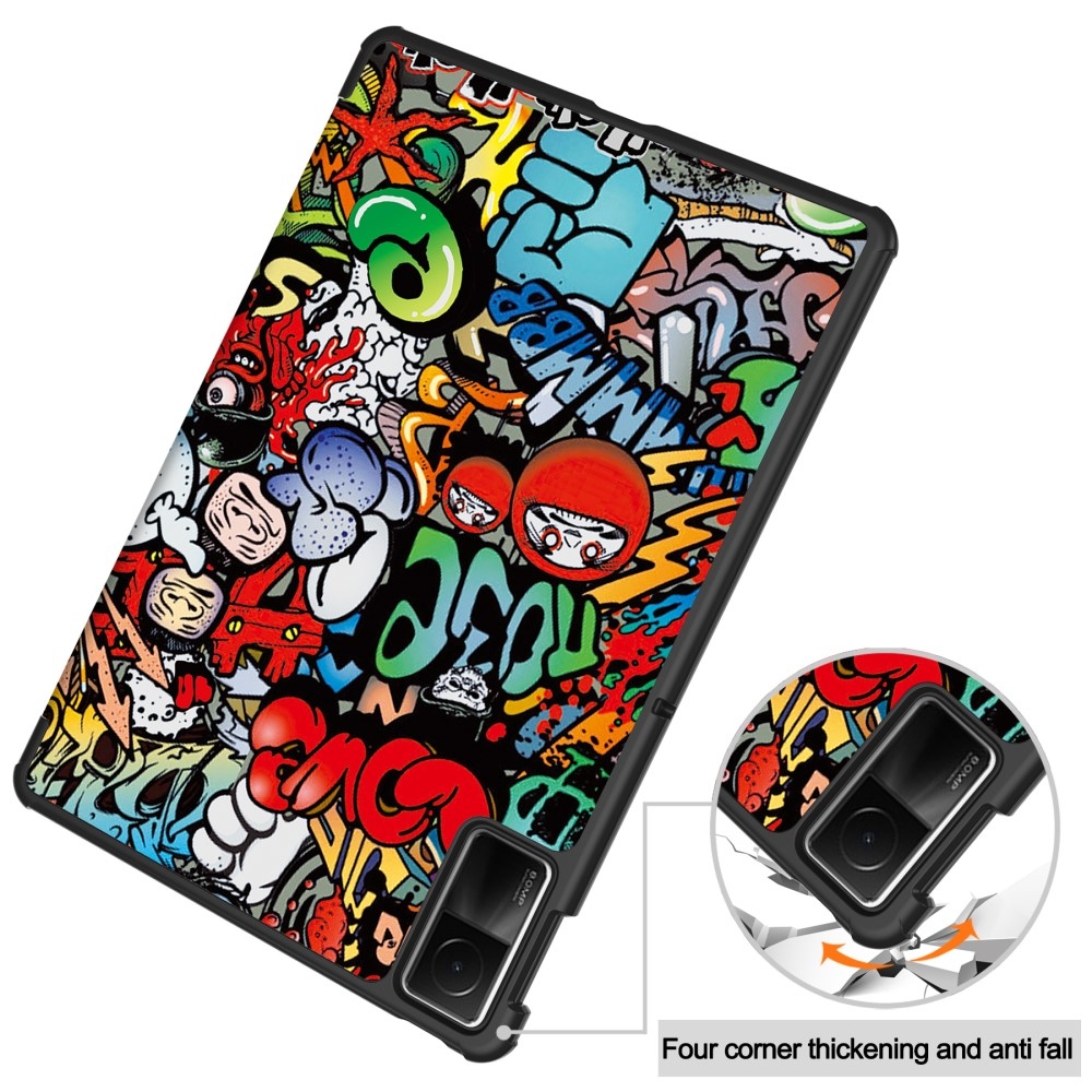 Print chytré zatváracie puzdro na Xiaomi Redmi Pad SE - graffiti