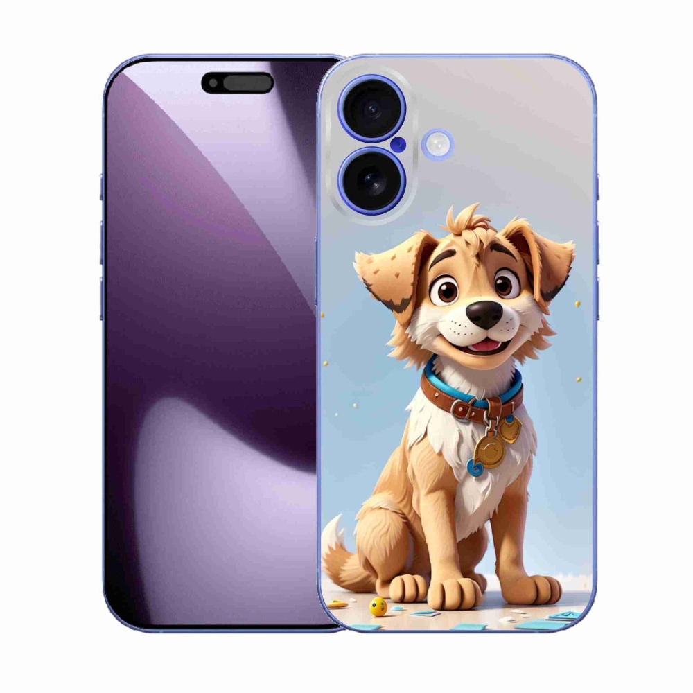 Gélový kryt mmCase na iPhone 17 - kreslené šteňa