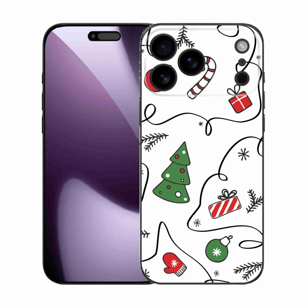 Gélový kryt mmCase na iPhone 17 Pro Max - vianočné motívy
