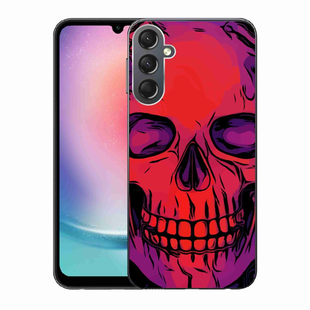 Gélový obal mmCase na Samsung Galaxy A24 - lebka