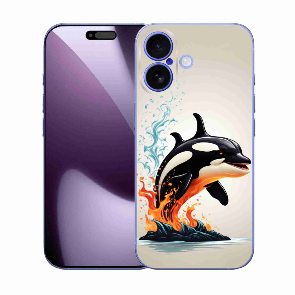 Gélový kryt mmCase na iPhone 17 - kosatka