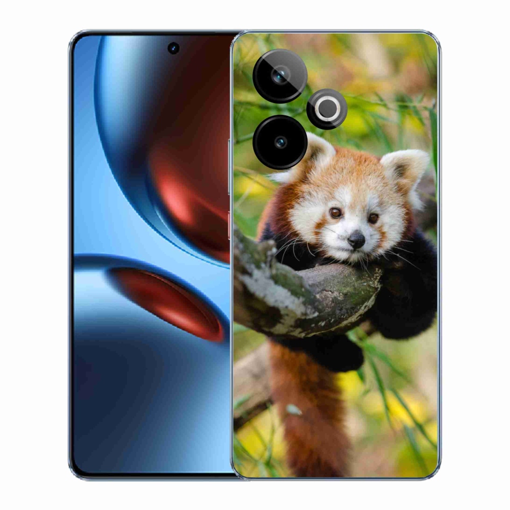 Gélový kryt mmCase na Realme GT 7 5G/GT 7T 5G - panda červená