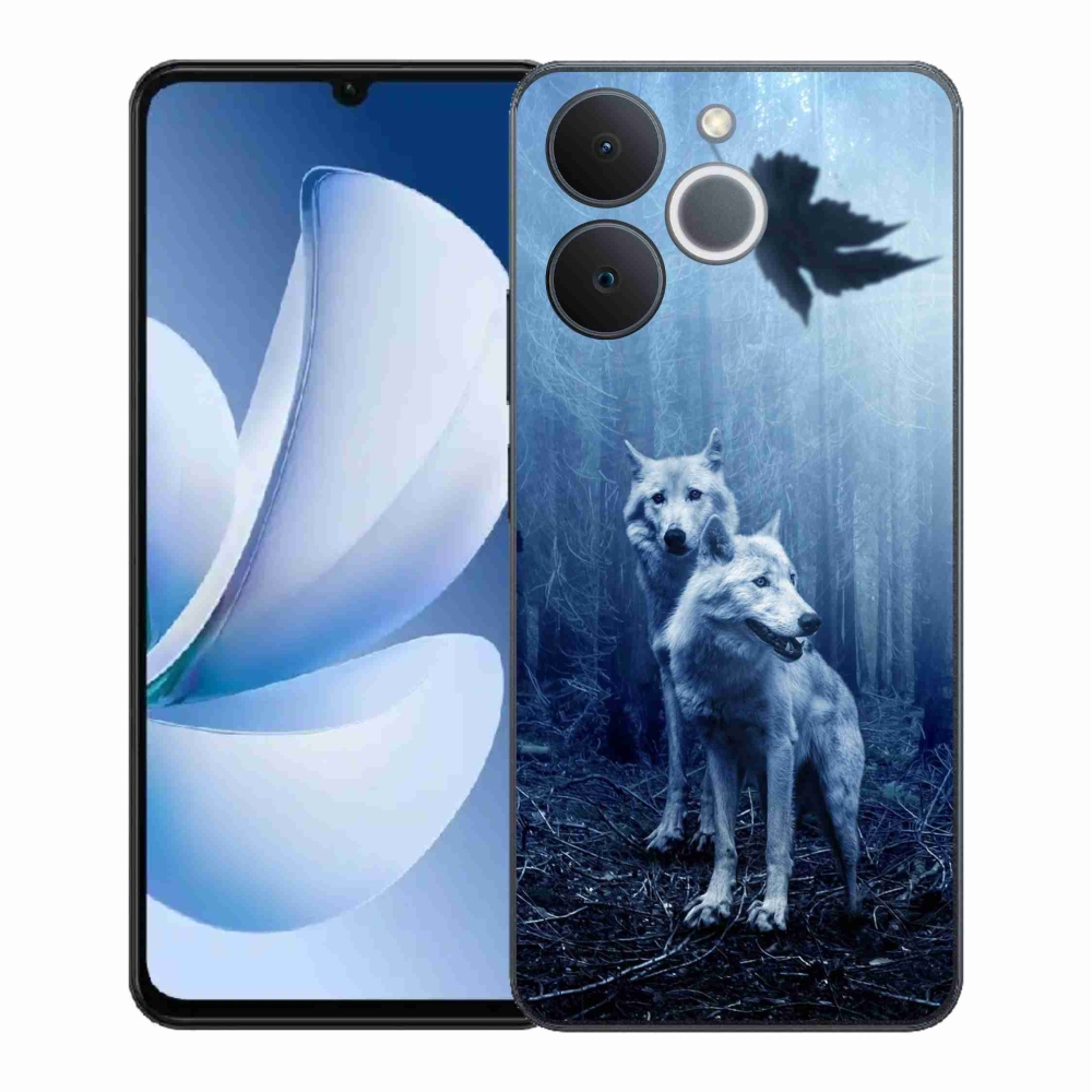 Gélový kryt mmCase na Realme Note 70T - vlci v lese