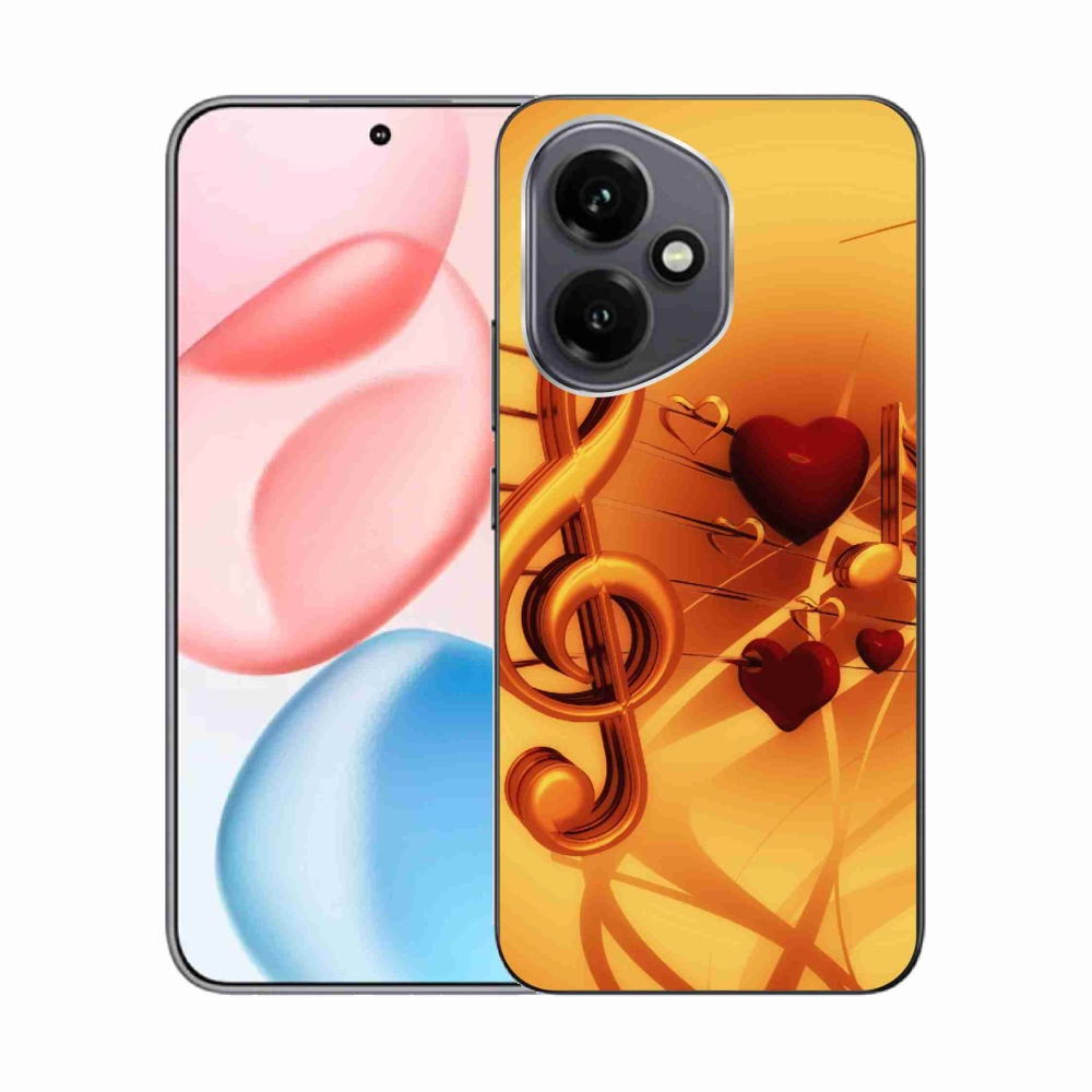 Gélový kryt mmCase na Honor 400 - noty