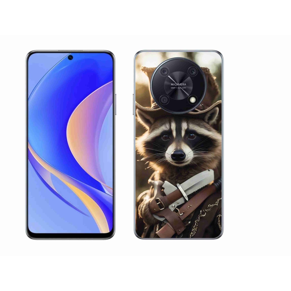 Gelový kryt mmCase na Huawei Nova Y90 - mýval v uniformě