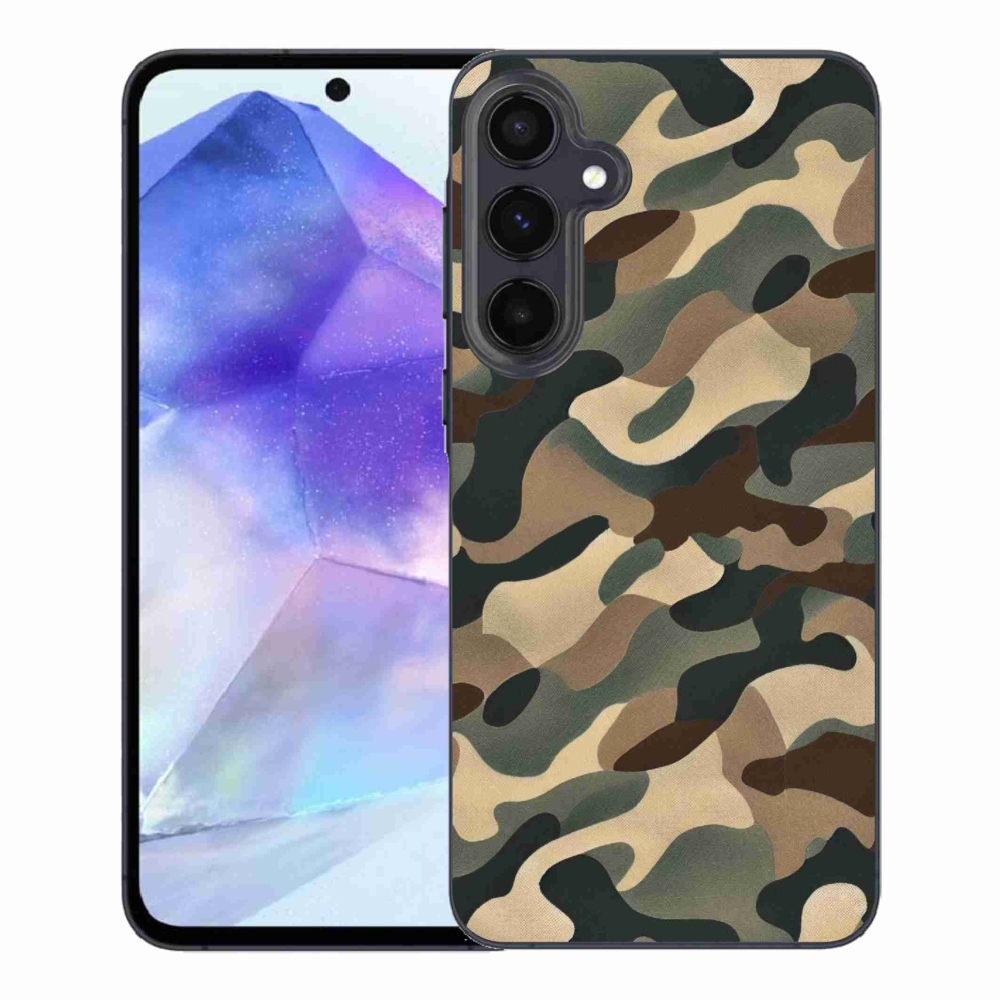 Gélový kryt mmCase na Samsung Galaxy A55 5G - maskáčový vzor 11