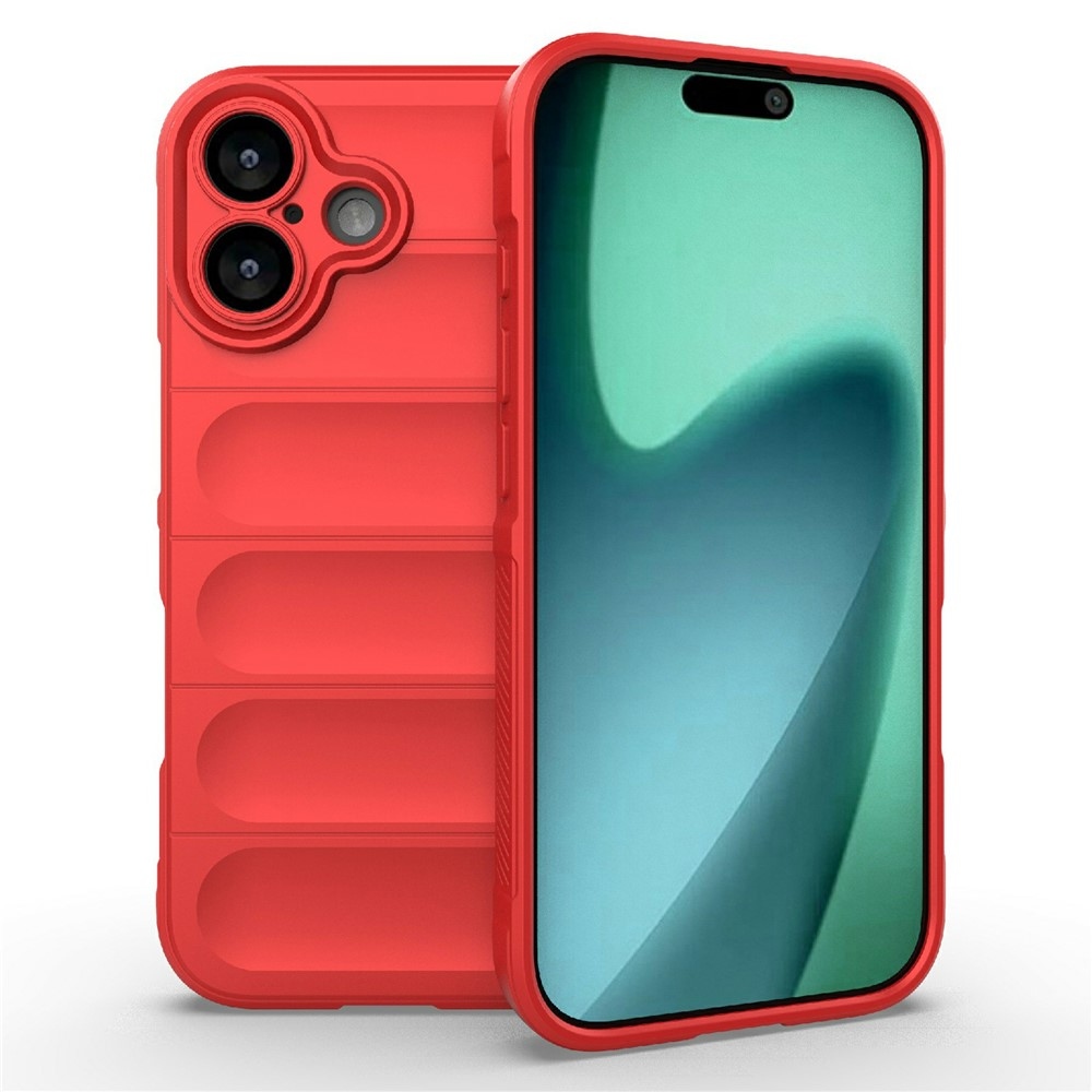 Rugg odolný gélový obal na iPhone 17 - červený