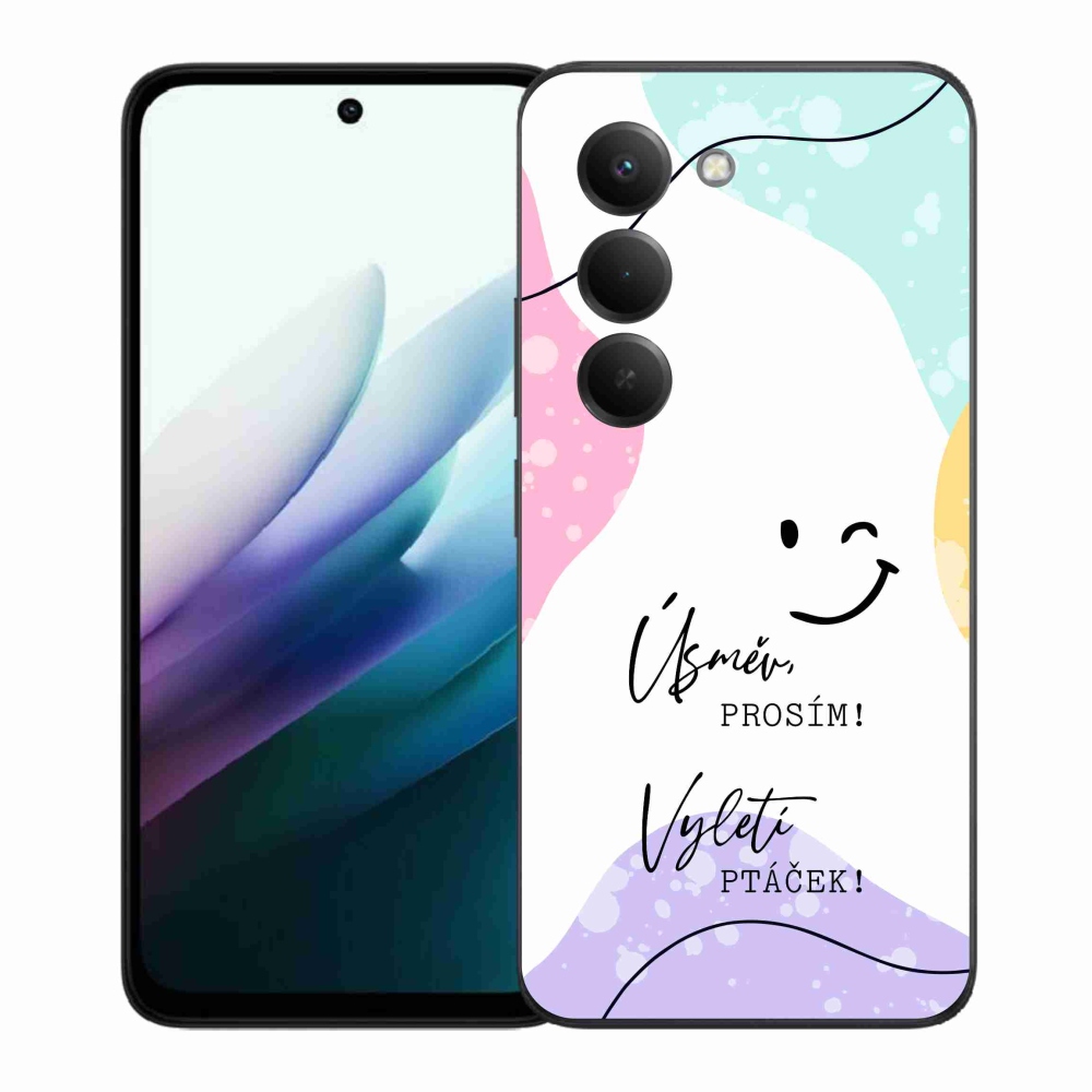 Gélový kryt mmCase na Xiaomi Redmi 15 4G/5G (171mm) - vtipný text 4 biele pozadie