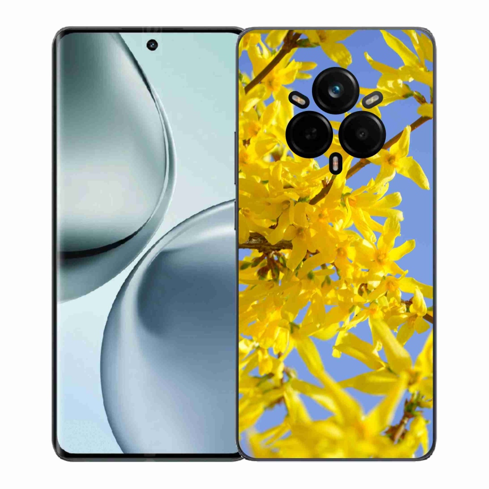 Gélový kryt mmCase na Realme 14 Pro+ 5G - žlté kvety
