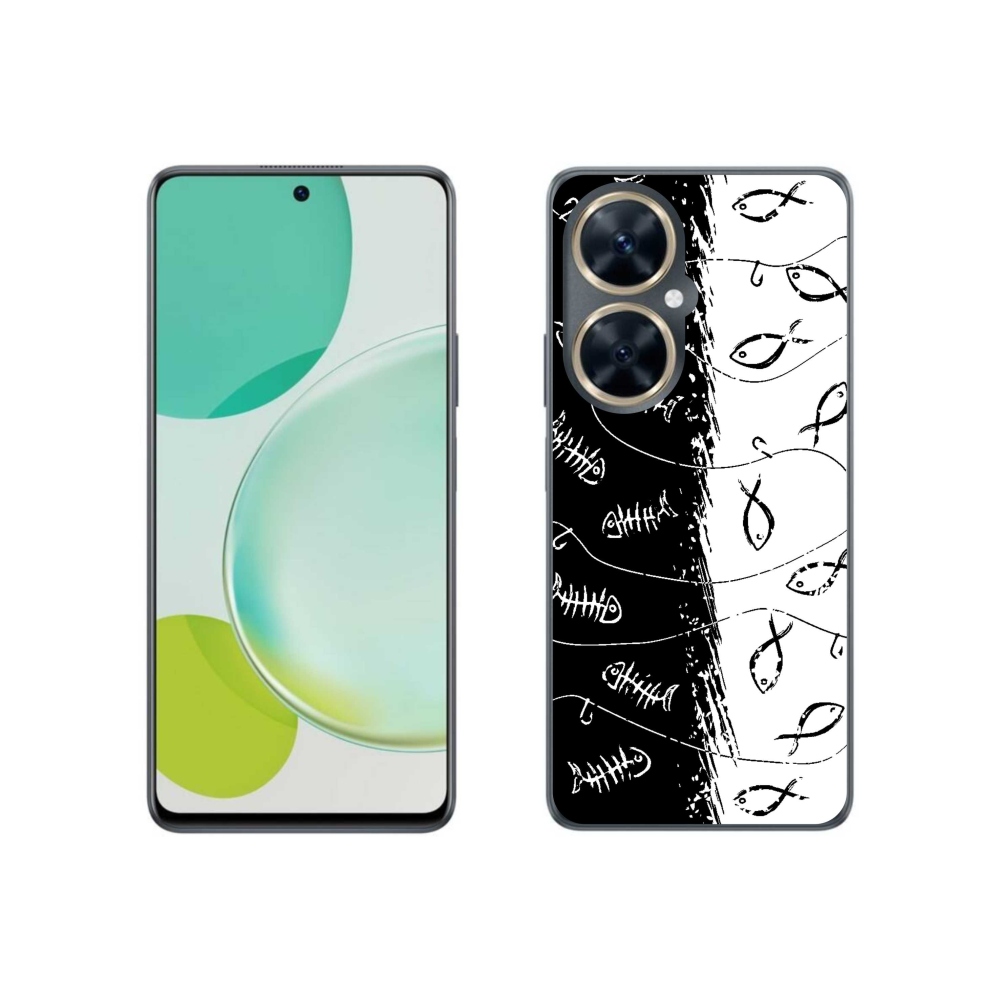 Gélový kryt mmCase na Huawei Nova 11i - kostry a rybky