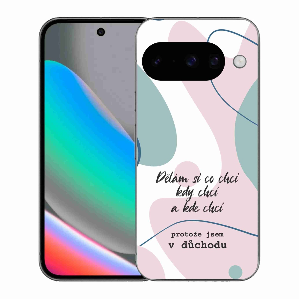 Gélový kryt mmCase na Google Pixel 10 - vtipný text 10 biele pozadie