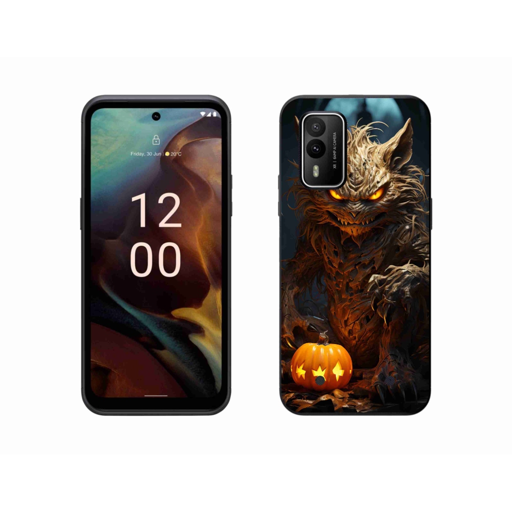 Gélový kryt mmCase na Nokia XR21 - halloweenska príšera