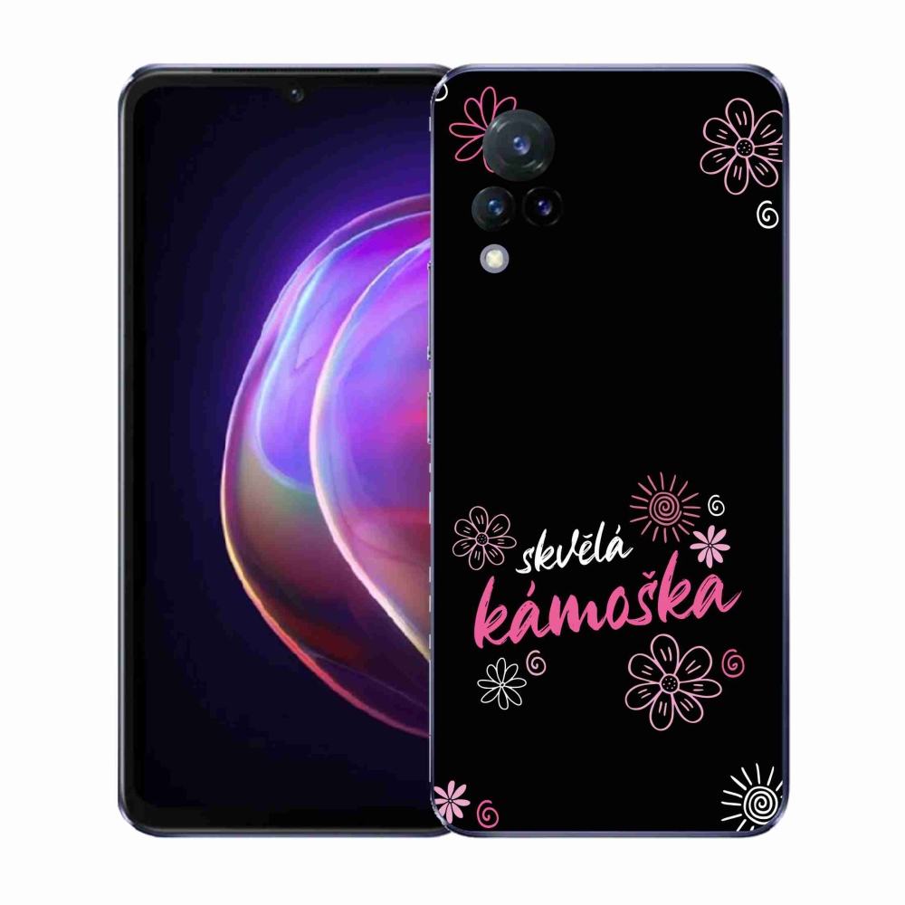Gélový kryt mmCase na Vivo V21 4G/5G - skvelá kamoška čierne pozadie