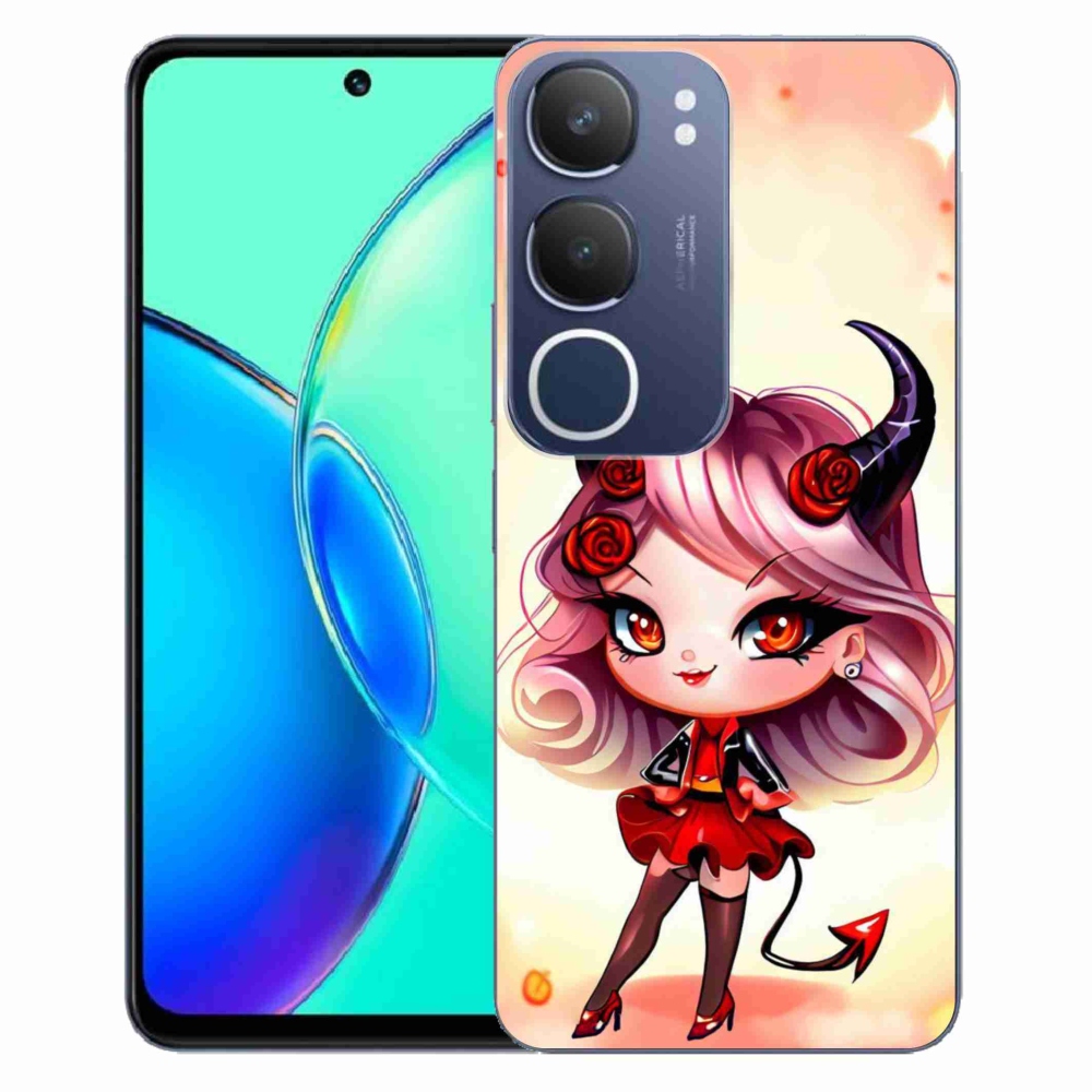 Gélový kryt mmCase na Vivo Y19s - kreslená čertica