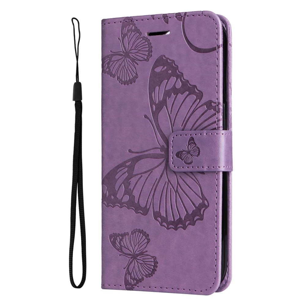 Big Butterfly knižkové púzdro na Samsung Galaxy A06 4G - fialové