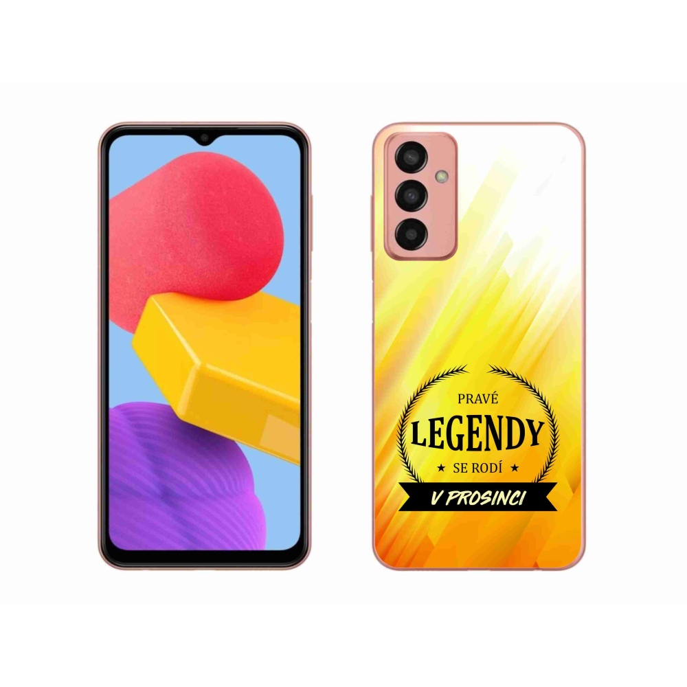 Gélový kryt mmCase na Samsung Galaxy M13 - legendy v decembri žlté pozadie