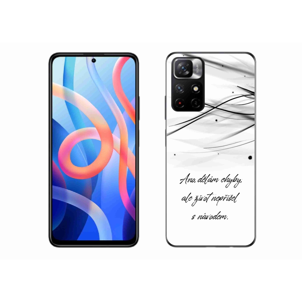 Gélový kryt mmCase na Xiaomi Redmi Note 11S 5G - citát biele pozadie
