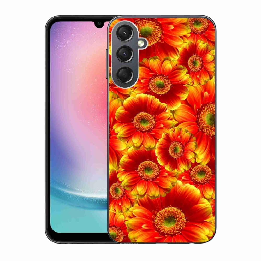 Gélový kryt mmCase na Samsung Galaxy A24 - gerbera 1