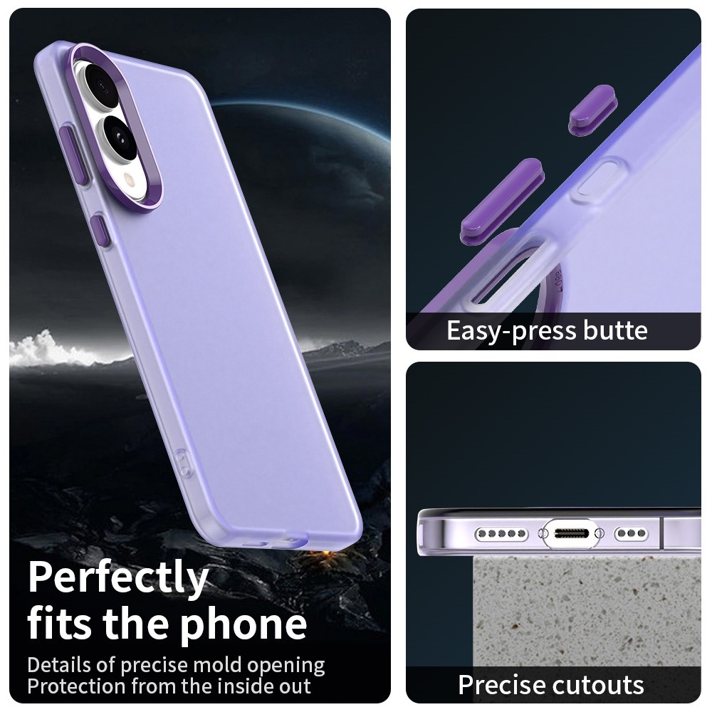 Candys matný gélový obal na Samsung Galaxy S25 Edge - fialový