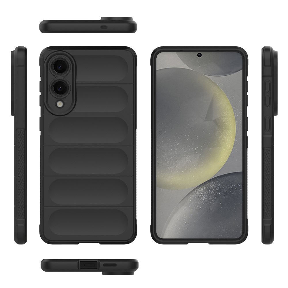 Rugg odolný gélový obal na Samsung Galaxy S25 Edge - čierny