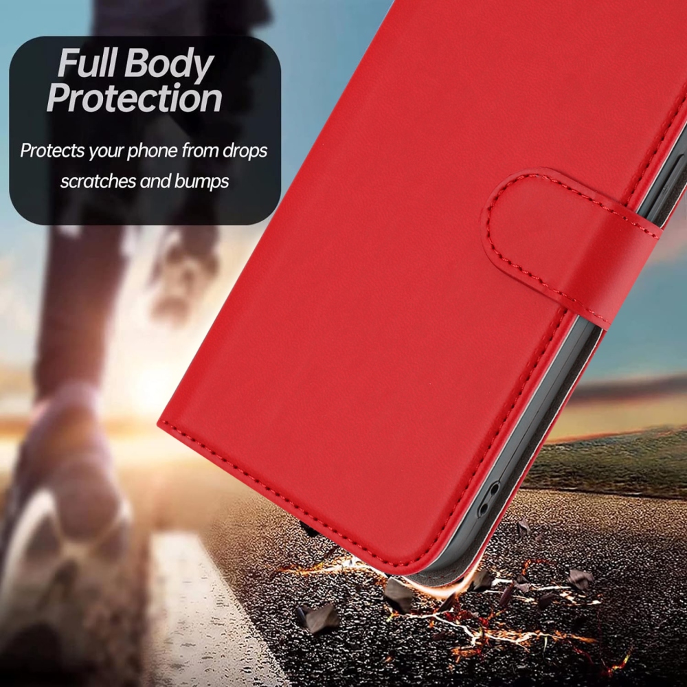 Snap knižkové puzdro na Xiaomi Redmi 15 4G/5G (171mm) - červené