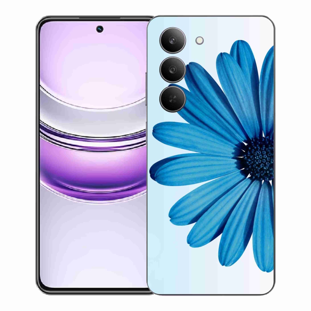 Gélový kryt mmCase na Realme 14x 5G - modrá margaréta