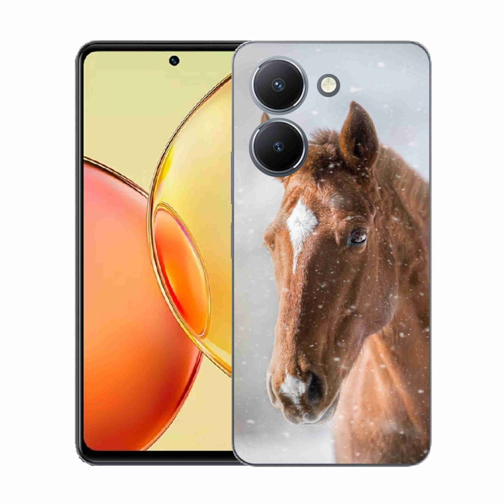 Gélový kryt mmCase na Vivo Y36 - hnedý kôň 2