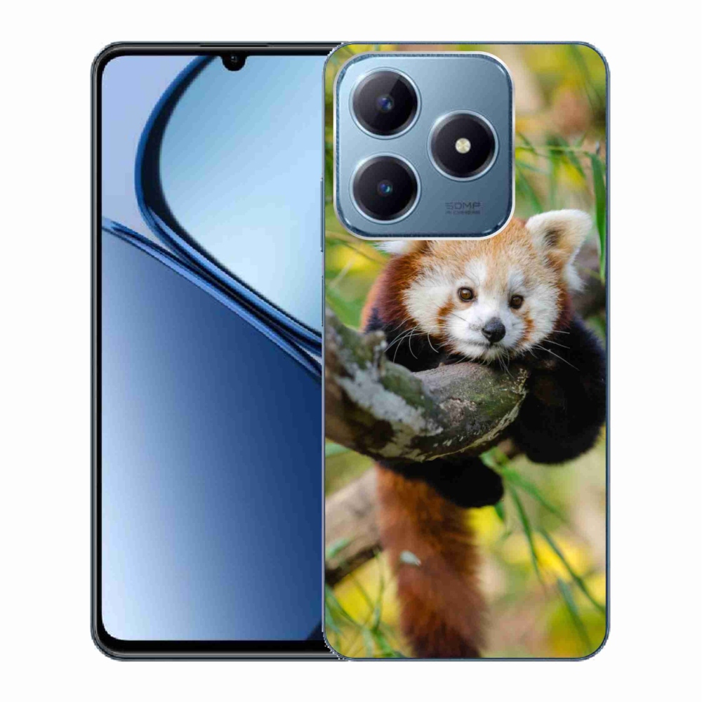 Gélový kryt mmCase na Realme C63 - panda červená