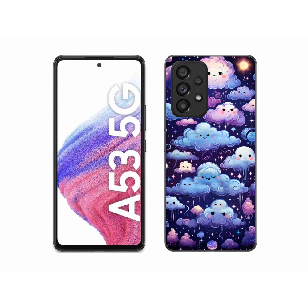 Gélový kryt mmCase na Samsung Galaxy A53 5G - mráčiky