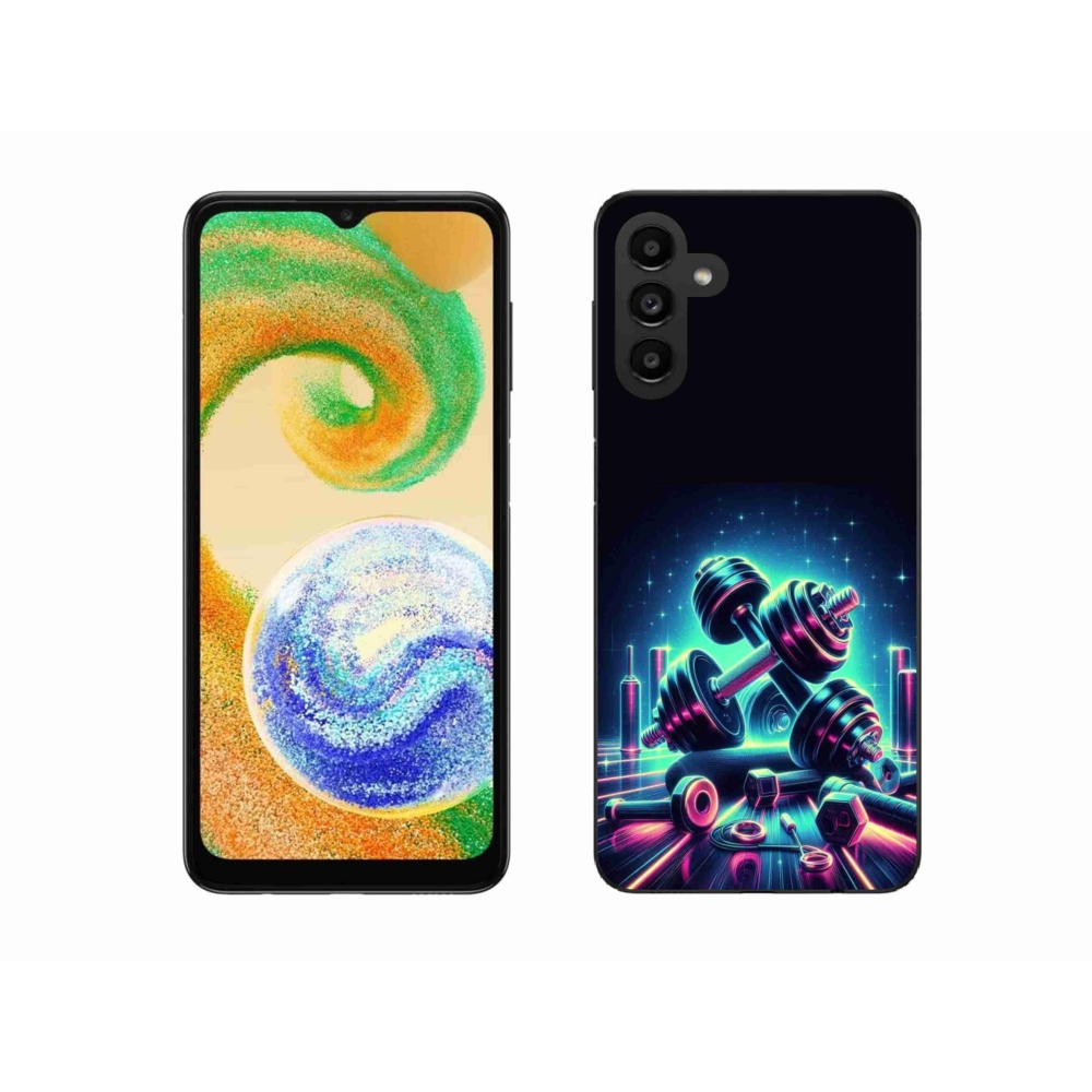 Gélový kryt mmCase na Samsung Galaxy A04s (164.7x76.7x9.1mm) - činky