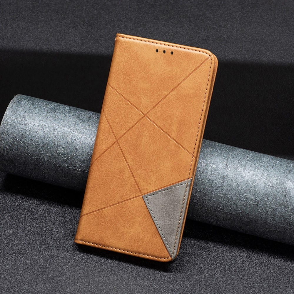 Triangle knižkové púzdro na Xiaomi Redmi Note 14 Pro - žlté